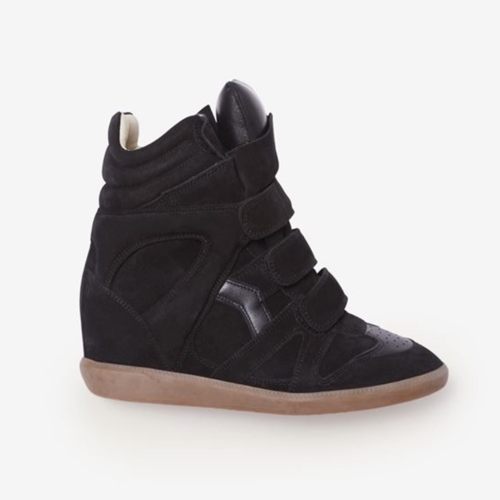 Isabel Marant Bekett Black Leather Sneakers